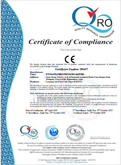 Laminar Air Flow Unit CE Certificate Laminar Air Flow Unit CE Certificate